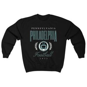 Philadelphia Football Crewneck Style Sweatshirt, Retro Style Philly Sweater